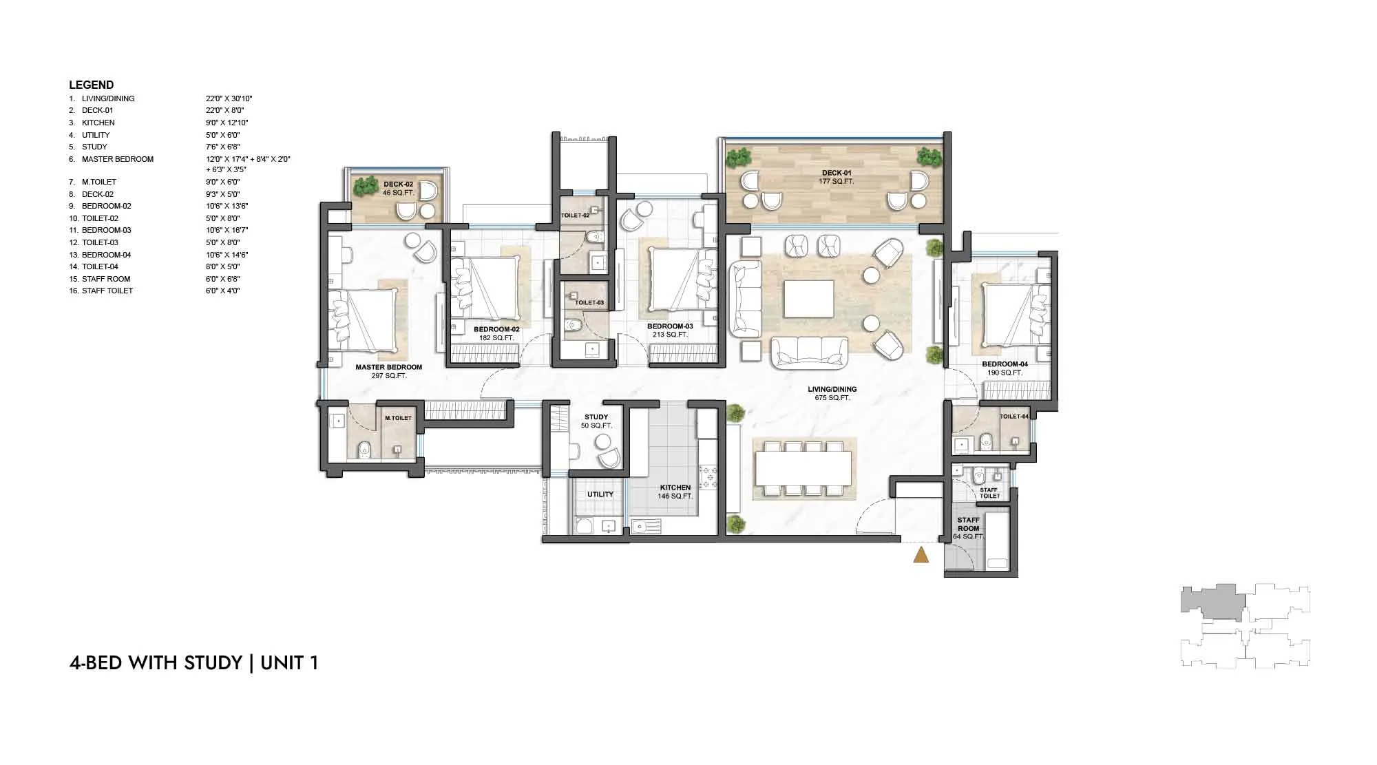 Lodha Camelot 4.5 BHK Floor Plan
