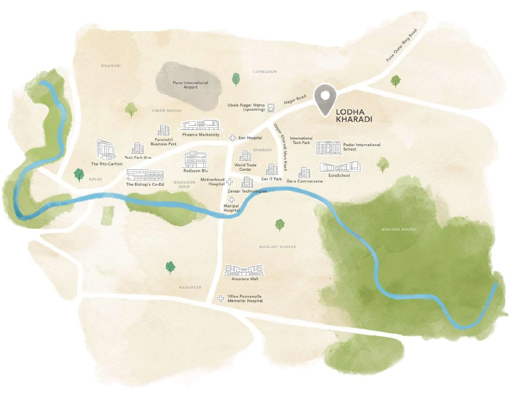Lodha Kharadi, Lodha Kharadi Pune, Lodha Group Kharadi, luxury flats in Kharadi, commercial spaces Kharadi, Lodha residential projects Pune, Lodha new launch Kharadi, Lodha apartments Pune, Lodha properties Kharadi, Lodha real estate Pune